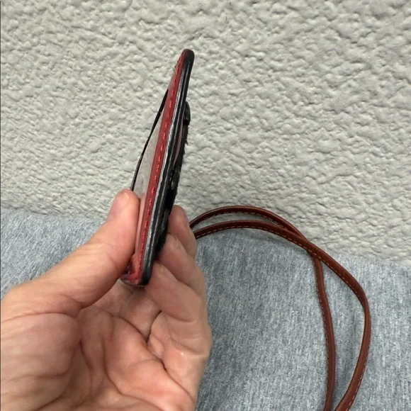 Rare Vintage Coach Red Patent Lanyard with Monkey Design - Picture 7 of 10